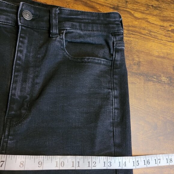American Eagle Jeans 6 R Jegging Highest Rise Next Level Stretch Black Wash - Picture 8 of 12